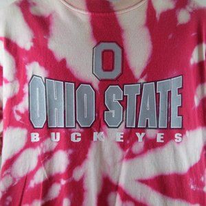 Ohio State Buckeyes T-shirt Size L 100% Cotton Tie Dye
